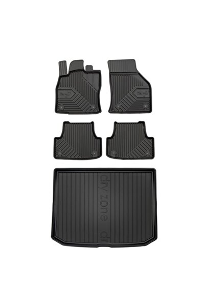 FroGum Set 5 covorașe auto Frogum, Audi A3 8V 2012-2019, TPE, Negru