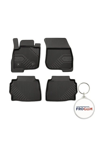 FroGum Set 4 covorașe auto din cauciuc tip tavă Premium 3D pentru Ford Mondeo V Hatchback (2015-prezent) cu k