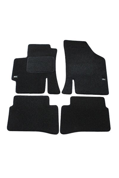 J&J automotive Set covorașe auto din velur cu logo, Kia Rio, 2005-2011, 4 bucăți