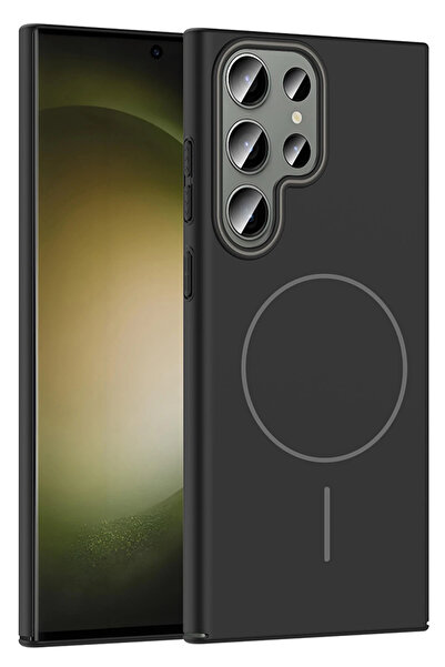 Joko غطاء HN-SHOP لهاتف سامسونج جالاكسي S24 ألترا بروش ماج سيف - أسود