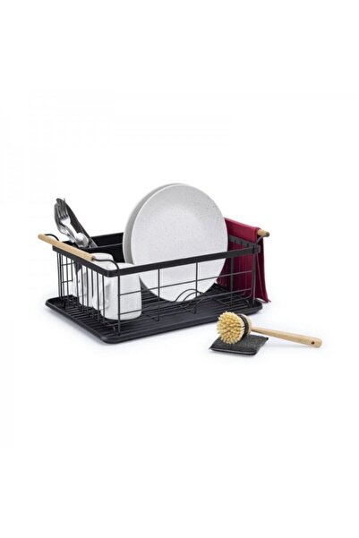 FİVE Dish drainer, Modern Black, 43x32x18.5 cm