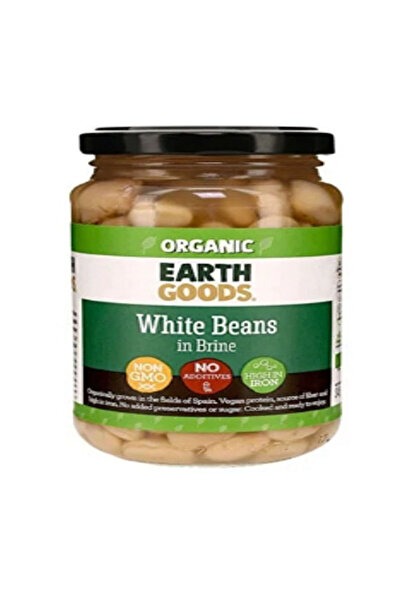 Earth Goods Organic فاصوليا بيضاء في محلول ملحي - 345 جم × 6