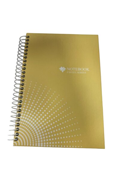 tüftürük دفتر ملاحظات حلزوني مربع الشكل بغلاف باستيل مقاس 17×24، 100 ورقة