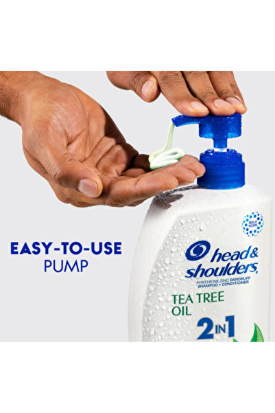 Head & Shoulders Tea Tree Oil 2 in 1 Hydrates Refreshes Relieves Itch Creamy Shampoo 835 ml