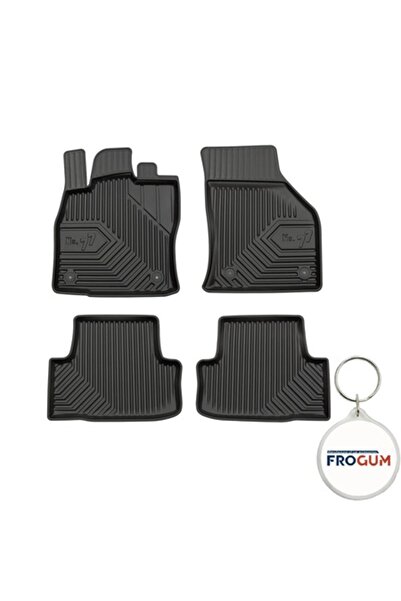 FroGum Set 4 covorașe auto din cauciuc Premium 3D pentru Skoda Karoq 2017 - cadou cu breloc