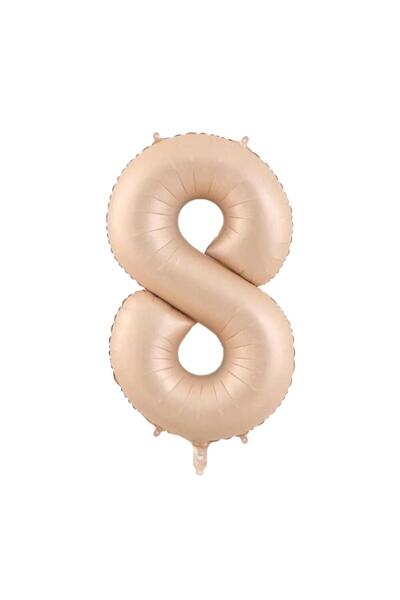 İSTOÇ PARTİ Sand Beige Color Number Foil Balloons 76 cm - 8