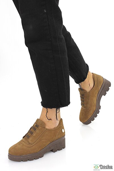 Mammamia Kadın Ortopedik Hakiki Deri Dolgu Topuk Klasik Günlük Ayakkabı M26/K...