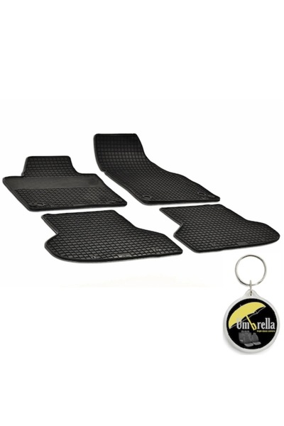 Umbrella Set 4 covorașe auto din cauciuc Urban Line pentru Audi A3 (2003-2009) și breloc