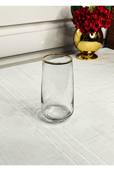 SEÇKİNEV Bern 480Cc Gold&Silver Soft Drink&Water Glass