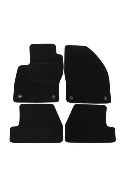 J&J automotive Set Covorase din Velur, Ford C-Max, 2010-2019 / Focus, 2011-2018, 4 buc