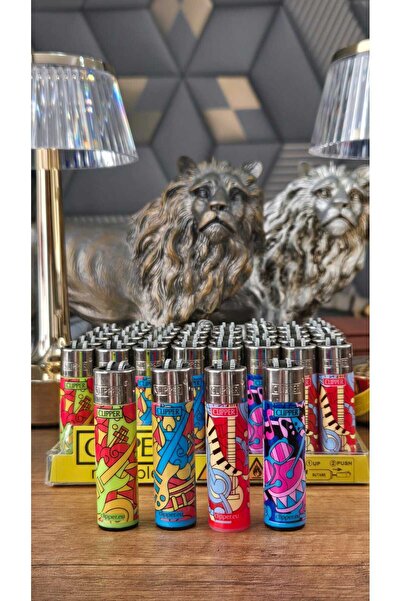 Clipper Çakmak Müzik Aletleri Temalı Kalın Seri 4 Adet