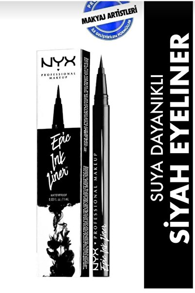 NYX Professional makeup siyah eyeliner - epic lnk liner