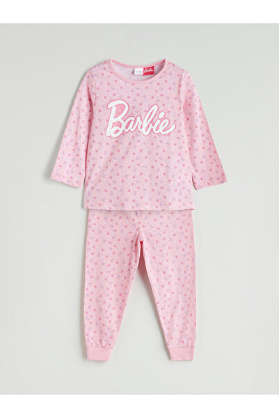 LC Waikiki Barbie Baskılı Kız Çocuk Pijama Takım