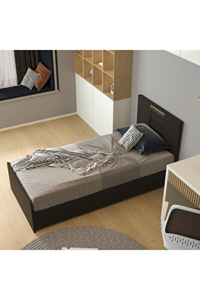klubeconcept LED Işıklı Başlıklı Modern Tek Kişilik Yatak %100 MDF Kalite 95X...
