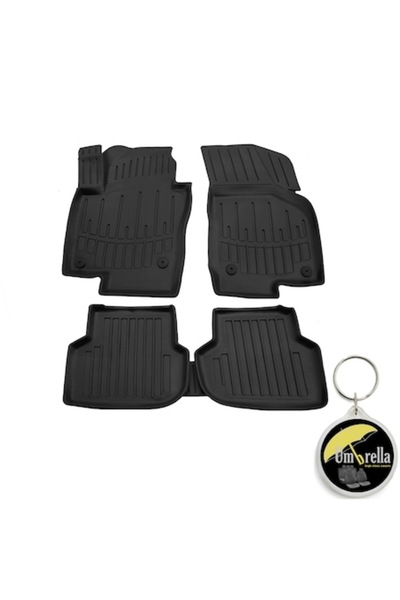 Umbrella Set covorașe auto din cauciuc G.Modern Line 3D pentru Volkswagen Jetta VI (A6) (2010-2018) cu breloc