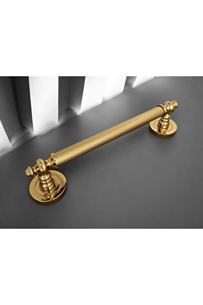 KOLDOOR Osmanlı Rustik Titanyum Altın Zamak Çekme Kol Sürgülü Kapı Kolu 40 Cm 1 Adet