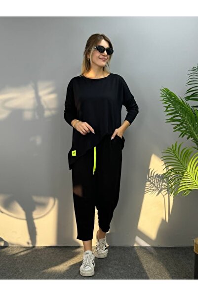 Serero Women's Two Thread Viscose Cotton Fabric Double Set with Crest Detail