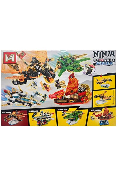 MG Construction Set Ninjago 1 out of 4, Black Dragon, 329 pieces