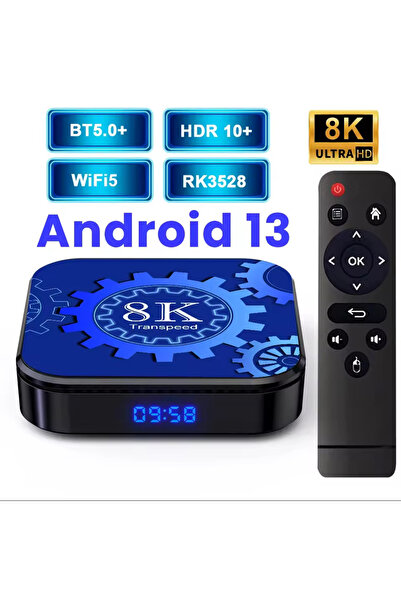 TRANSPET Transpeed Android 13 TV Kutusu Çift Wifi destekli