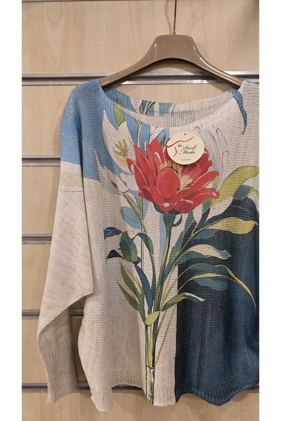 Park Moda Μπλούζα Mercerized Μικτό σχέδιο λουλουδιών