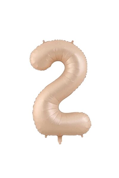 İSTOÇ PARTİ Sand Beige Color Number Foil Balloon 76 cm - 2