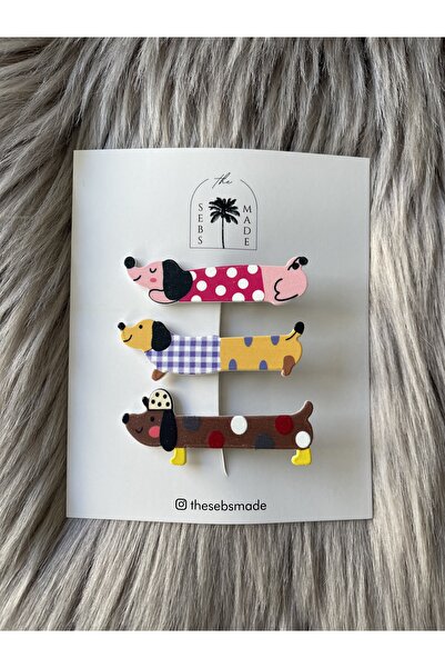 SEBSMADE Dog Love Köpek Klips Toka Set