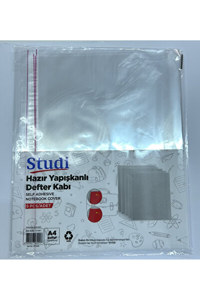 pardayanlar Hazır Yapışkanlı Defter Kabı 5 Adet