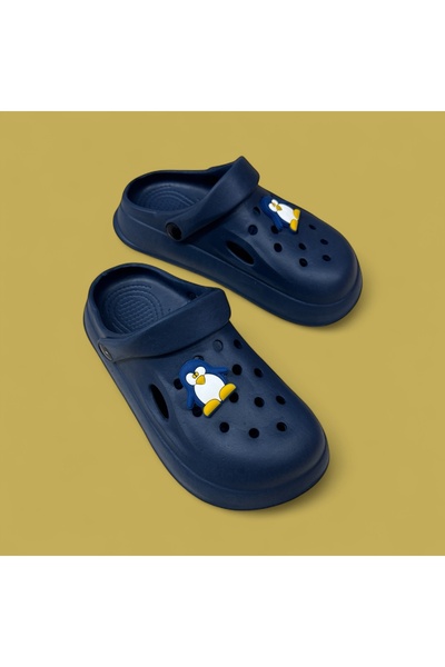 Moda1001 Fashion Children's Navy Blue Light Sole Beach Sea Daily Slippers