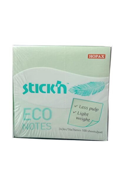 Gıpta Stick'N Post-It Pastel Green 76X76 100 Sheets 12-Pack