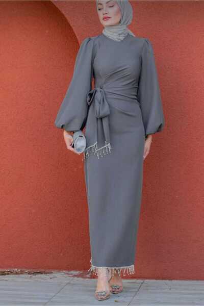 TESETTÜR AKBAŞ Double Krep Tesettür Abiye