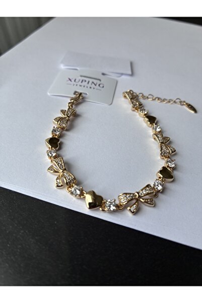 Özlemin takı tezgahı Xuping kelebekli çelik bileklik