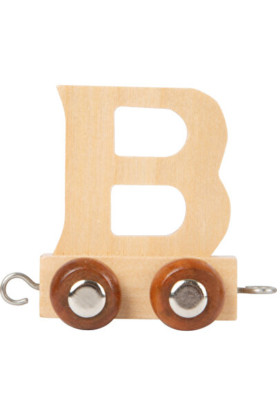 Small Foot Tren cu litere, din lemn, Vagoane si Locomotiva