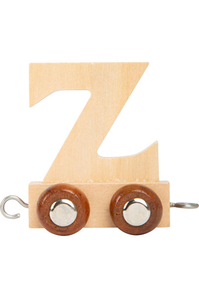 Small Foot Tren cu litere, din lemn, Vagoane si Locomotiva