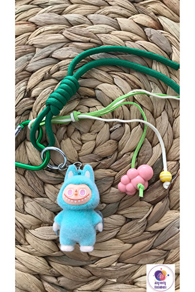 Alışveriş Kasabası سلسلة مفاتيح وزينة حقيبة بشخصية الفراشة لابوبو