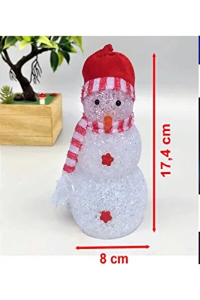 teknom Büyük boy kardan adam gece lambası yılbaşı hediyesi yılbaşı süsü