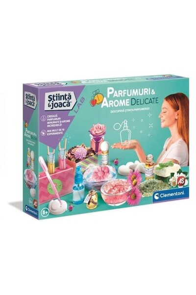 CLEMENTONI Set creativ Clementoni, Parfumuri & Arome Delicate, 10+ experimente, 8+ ani
