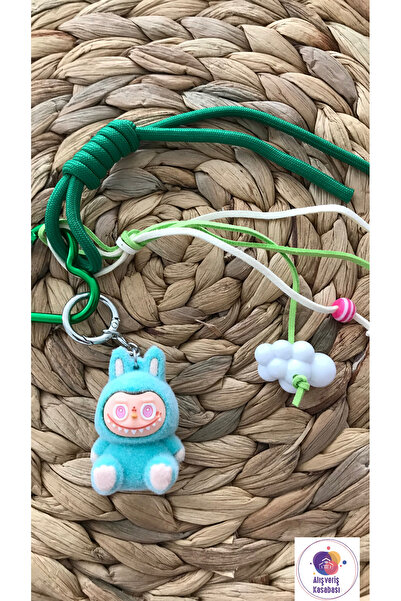 Alışveriş Kasabası سلسلة مفاتيح وزينة حقيبة بتصميم شخصية كلاسيكية من لابوبو