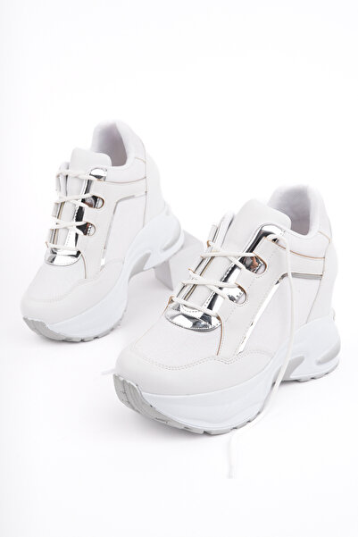 Madam Tarz Dnr-429 Lace-Up Glitter Hidden Heel Sports