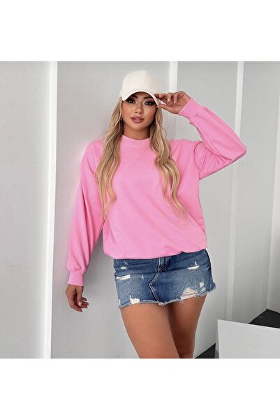 Butik İKİ İPLİK BİSİKLET YAKA SWEATSHİRT