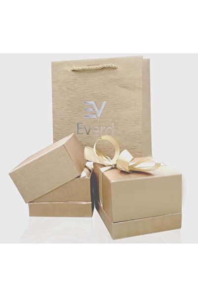 everd Men's Watch Brand Gold and Silver with White Dial