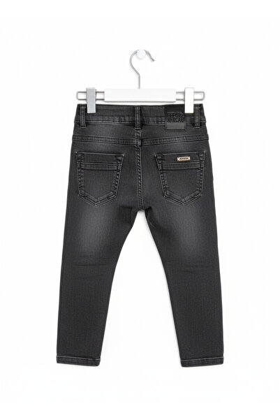 Selvira Erkek Çocuk Eskitme Yıkamalı Likralı Slim Fit Dar Kesim Kot Pantolon