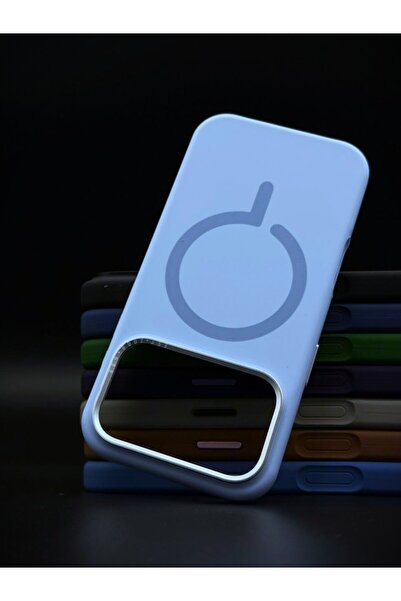 GENERAL جراب MagSafe من السيليكون الممتاز لجهاز iPhone 17 Pro - نحيف، مقاوم للصدمات، مع شحن لاسلكي.