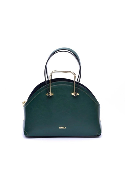 SOSELA Women's Dark Green Strap Hand and Shoulder Bag 67-8056