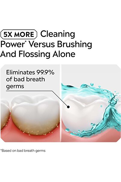 Listerine Cool Mint Antiseptic Mouthwash, Kills Germs that Cause Bad Breath, Plaque, Gingivitis, Coo