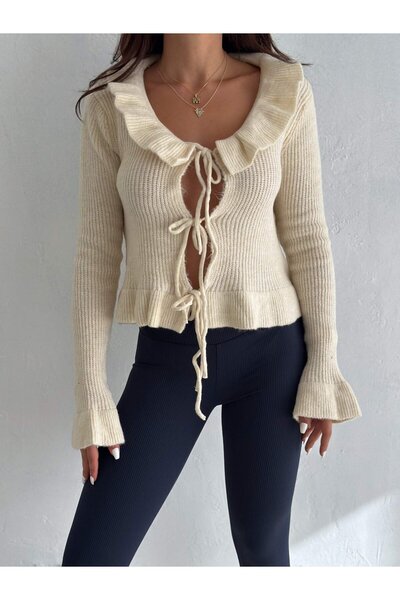 UNBOX Softly Tied Sweater - Offwhite