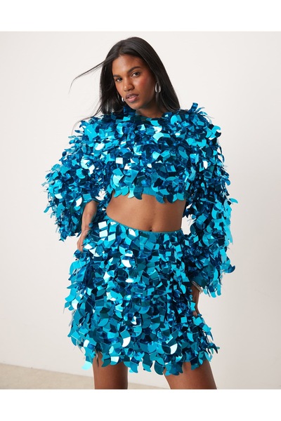 ASOS Electric Aqua Skirt