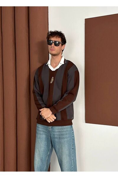 KUN SPORTSWEAR KRUVAZE YAKA PREMİUM СВІТШОТ ОВЕРСАЙЗ УНІСЕКС