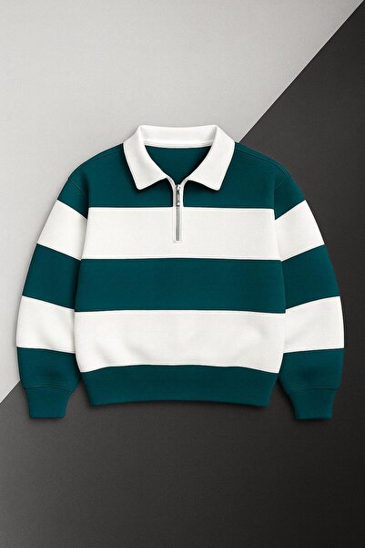 Combineman35 3-нишка поло блуза с поло яка и половин цип