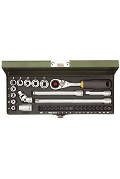 JollyMag Precision Toolbox for Engineers, Proxxon 23078, 1/4", 32 Pieces