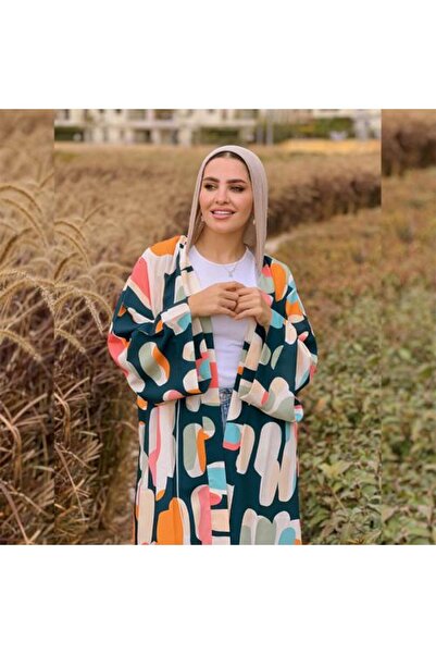 outline Women's Cardigan Made of Crepe